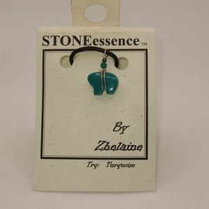 STONEessance Turquoise Bear Necklace